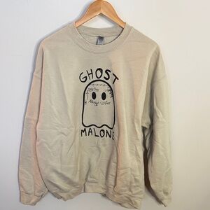 Ghost Malone “Always Tired” Graphic Sweatshirt Gildan XL Post Malone